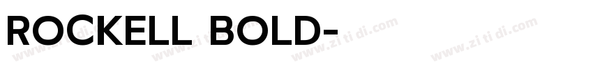 ROCKELL BOLD字体转换